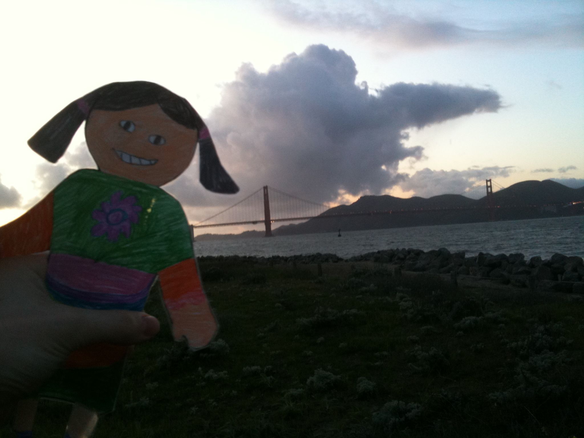 Megan at Golden Gate Bridge
