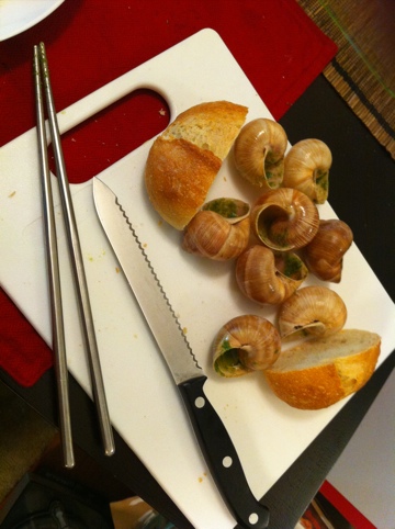 How often do you eat imported French escargot…