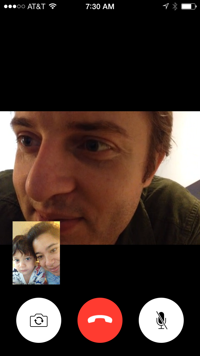 FaceTime with Daddy