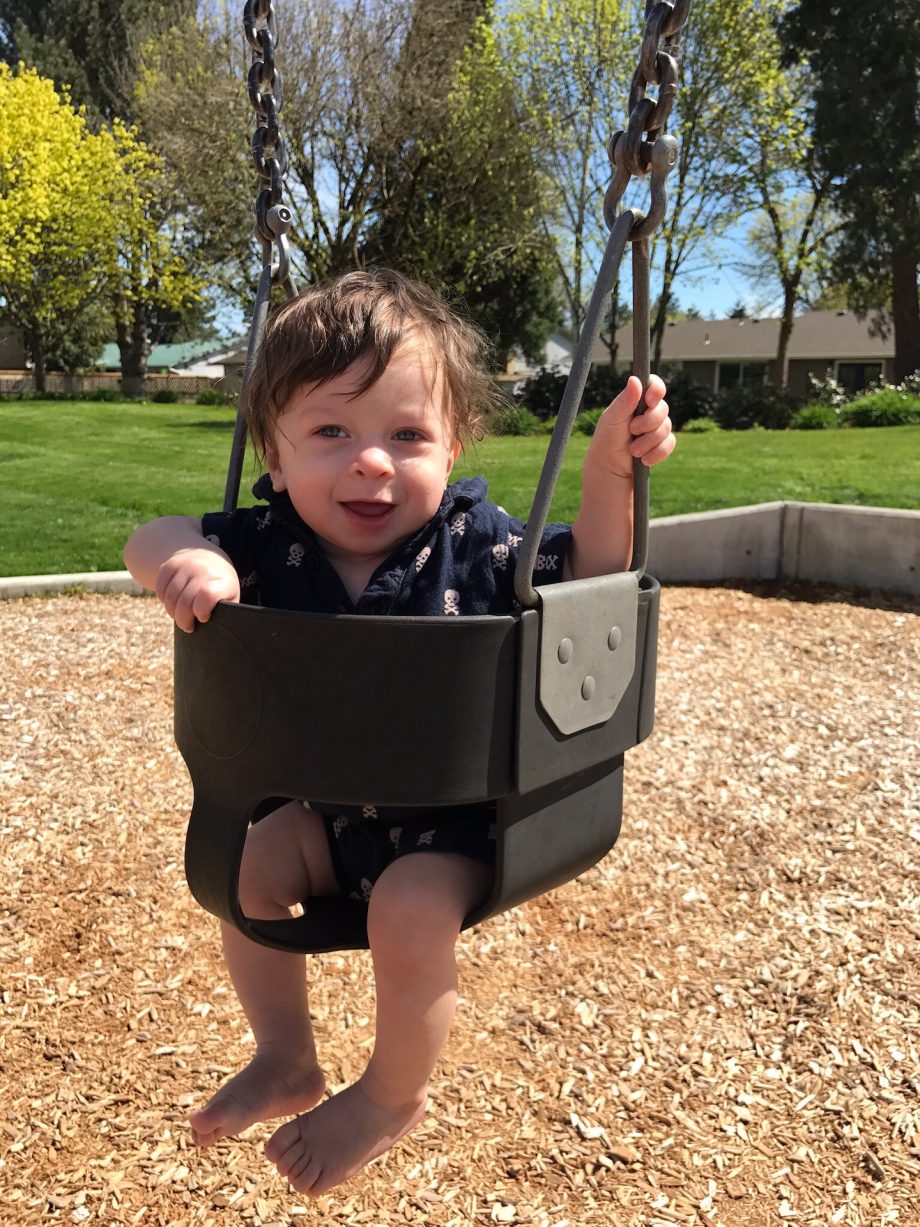 Benjamin’s First Swing